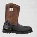 Men's 11" Brown/Black Waterproof Insulated Wellington Boot - Steel Toe